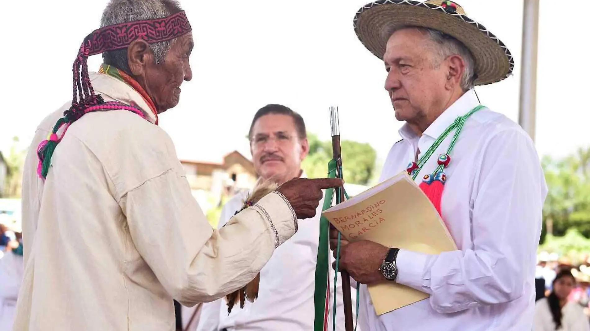 AMLO en la comunidad Odam de Durango